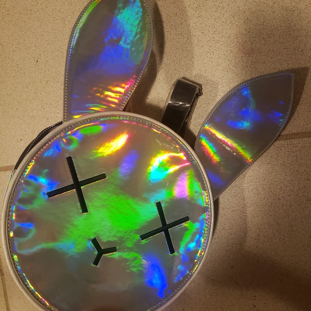 Holographic Dead Bunny Backpack
